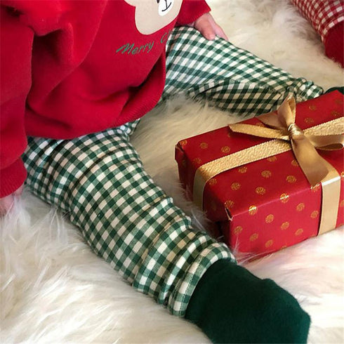 Christmas baby plus velvet sweater red cartoon bear jacket